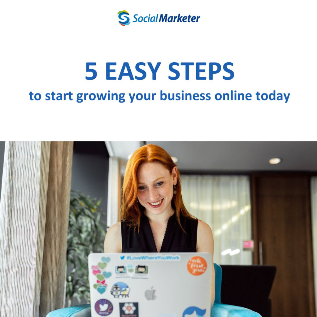 5 steps to online business growth - free download from social marketer